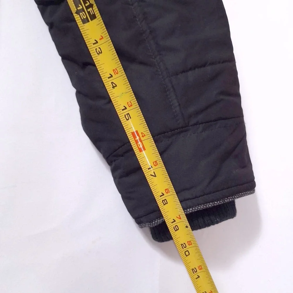 Marc Anthony Wool‎ Quilted Field Jacket Coat Mens S Ribbed Cuff Full Zip Snap